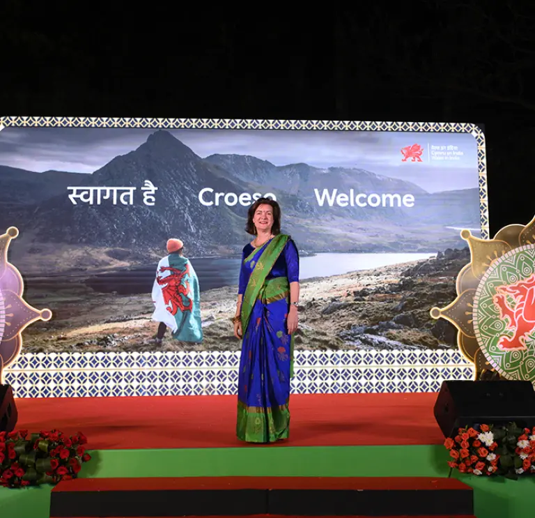 Eluned Morgan at St David's Day Celebrations